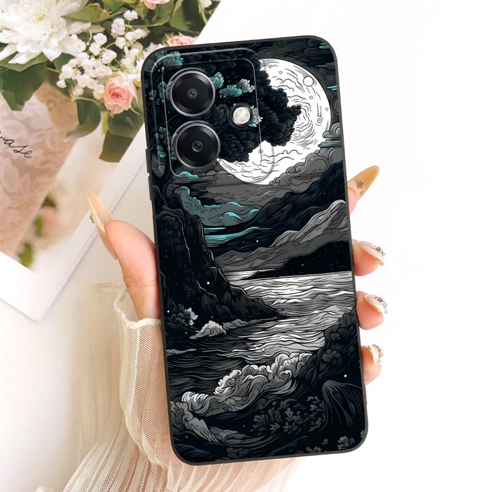 Soft Silicone Casing For Oppo A3x 4G 5G CPH2641 CPH2681/ Oppo A3 4G 5G Case Cover Cute Cartoon Cat Cool Dragon Animals Painting