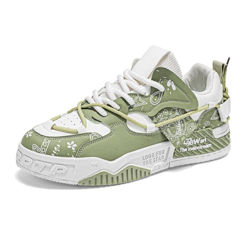 Spring men's shoes new breathable little white shoes men's trend versatile platform sports casual board shoes trendy shoes