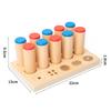 Children Sensory Toys  Tactile Board Matching Sorting Game Auditory Training Early Education Teaching Aids Montessori Wooden Toy