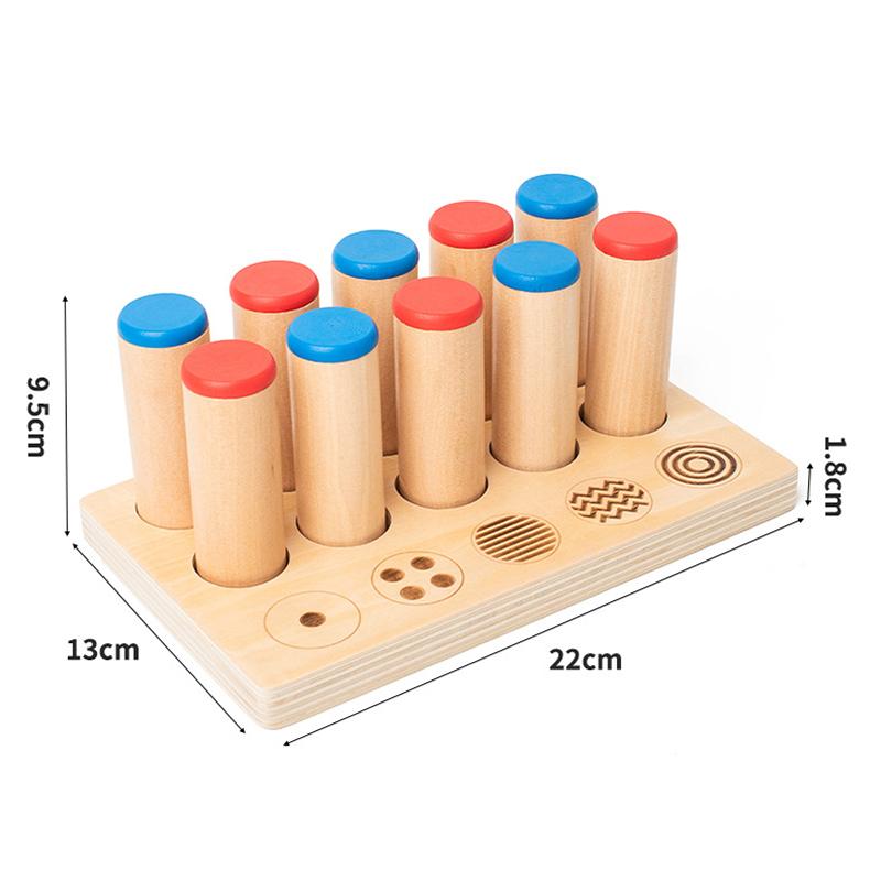 Zabawki sensoryczne dla dzieci Tablica dotykowa Gra w dopasowywanie i sortowanie Trening słuchowy Pomoce dydaktyczne do wczesnej edukacji Drewniana zabawka Montessori