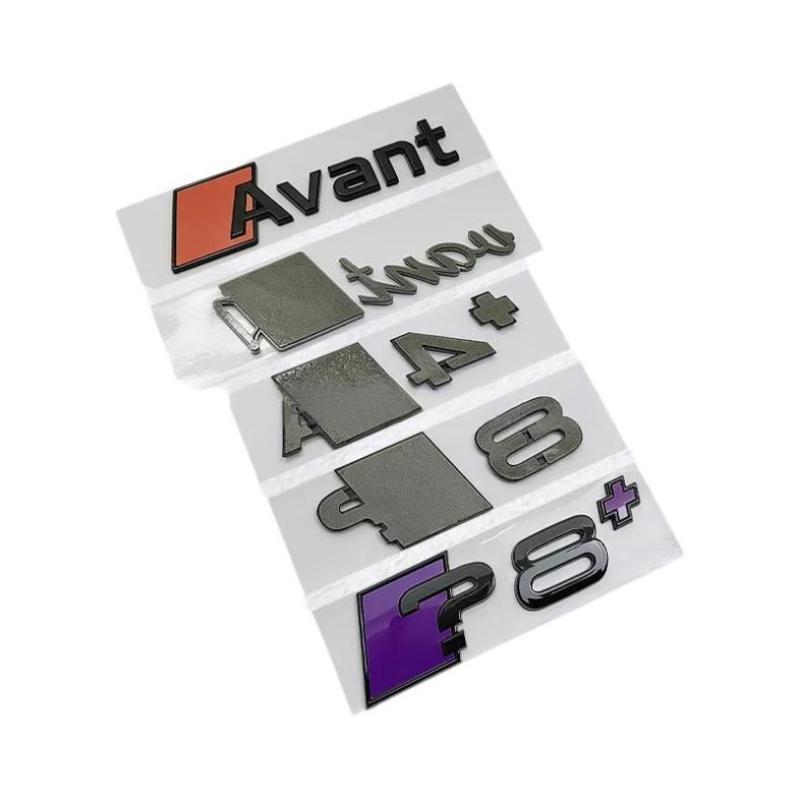 ABS Car Stickers Rear Trunk Badge for A3 A4 A5 A6 A7 A8 A3+ A4+ A5+ A6+ A7+ A8+ Emblem Body Decal Refitting Decoration