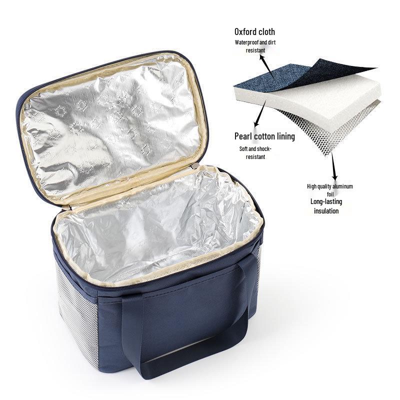 Insulated Large-Capacity Bento Lunch Tote for Office & School