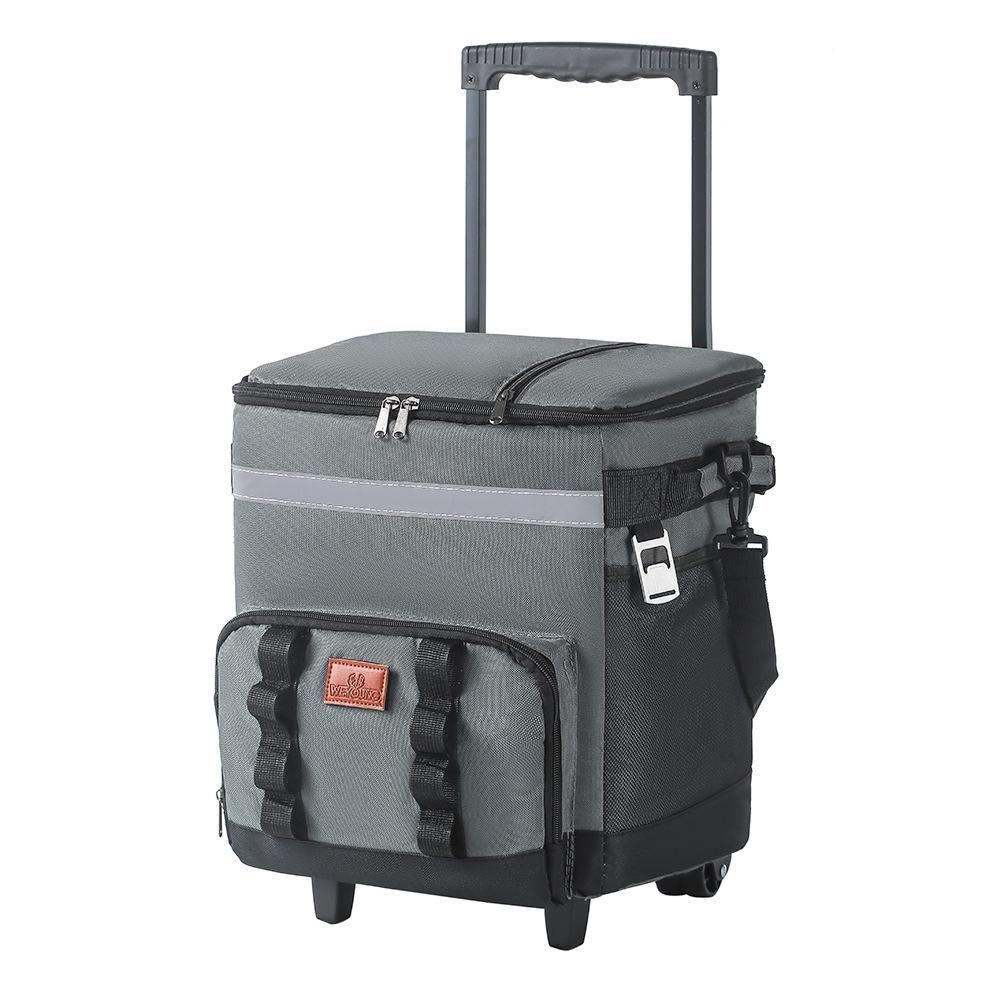 2021 Large Rolling Insulated Picnic & Food Delivery Bag with Wheels