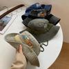 Retro Washed Cotton Fisherman Caps for Women Outdoor Hiking Mountaineering Sun Hats Wide Brim Sunshade Western Cowboy Caps