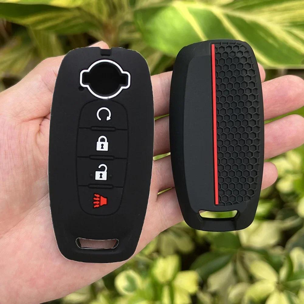 2 3 4 5 Button Silicone Car Key Cover Case for Nissan X-trail T33 Kicks Qashqai J12 Juke Teana Altima Ariya Keychain Accessories
