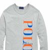 Polo Ralph Lauren Sweatshirt Ss23 Letter Print Crew Neck Long Sleeve Kids sweatshirt Gray 323903112-002