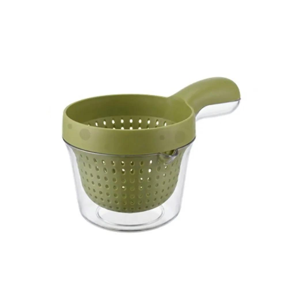 2 in 1 Vegetable Fruit Cleaning and Drainage Basket Cleaning Basket Folding Water Filter Net Kitchen Gadgets Detachable
