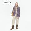 MO&Co. Women's Cable-Knit Mid-Length Wool Cardigan