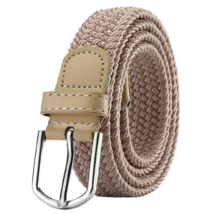 Unisex Braided Nylon Belt Comfortable Fit Waist Cinching Band Adjustable Waist Strap Band No Hole Metal Clasp Sash