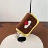 Cute Retro Plush Camera Bag Multifunctional Coin Wallet Card Holder High Aesthetic Value Portable Zero Wallet Cute Ins Card Bag