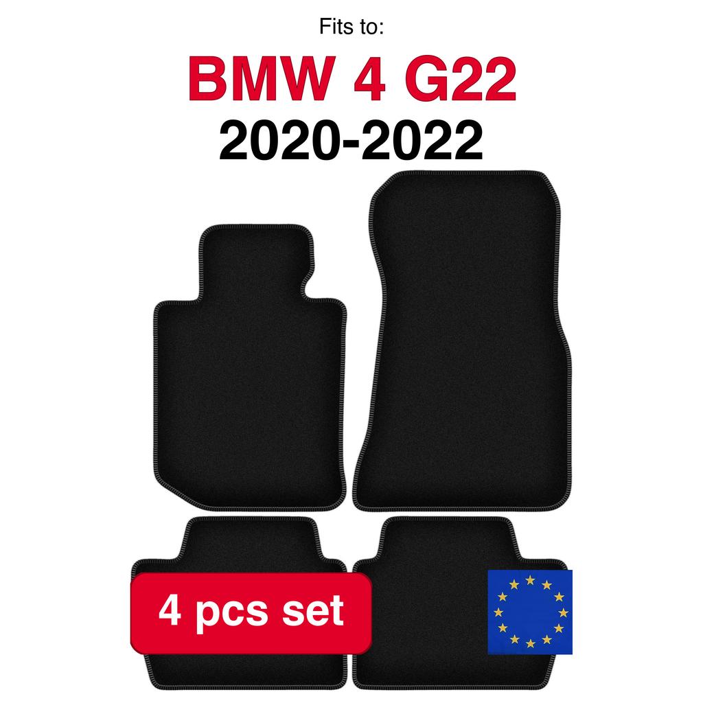 Velour Basic Car Mats For Bmw 4 G22 Coupe (2020-2022)