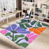 1pc Floral Pattern Area Rug Soft Flannel Floor Mat for Living Room, Bedroom and Carpet, Sofa Coffee Table Floor Mat, Decorative Rug q13
