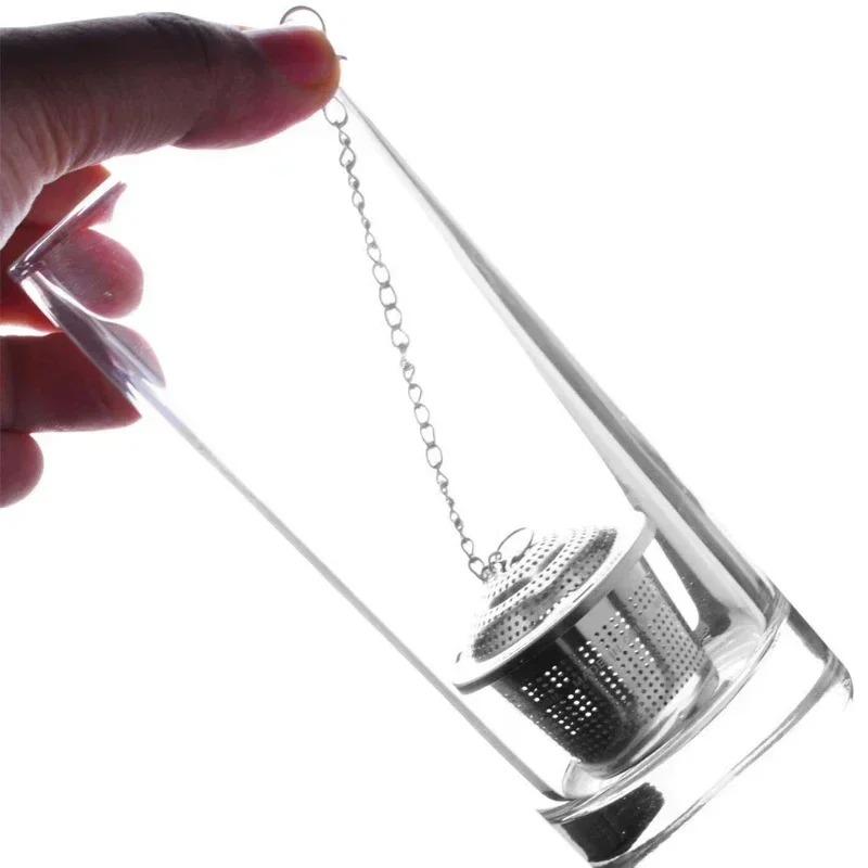 304 Stainless Steel Tea Seasoning Ball Strainer Mesh Herbal Infuser Filter Tea Leaf Spice Tea Strainer for Teapot Kitchen Tool