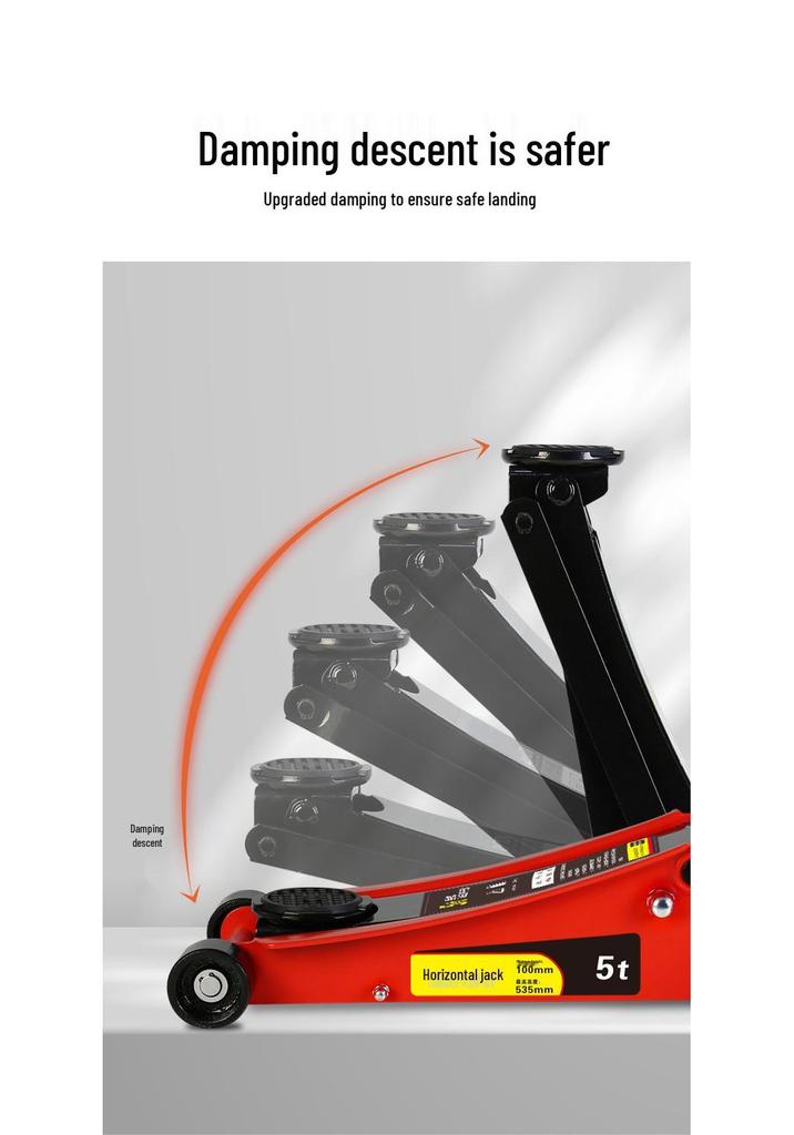 3 Ton Hydraulic Jack for Auto & Off-Road Repair - Double Pump
