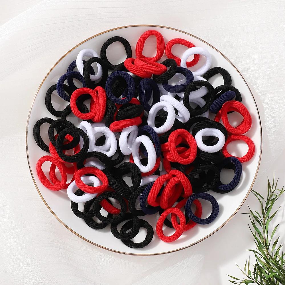 20pcs/lot Girl Elastic Hair Bands Girls Plush Ball Rubber Band for Children Sweets Scrunchie Hair Ties Kids Hair Accessories