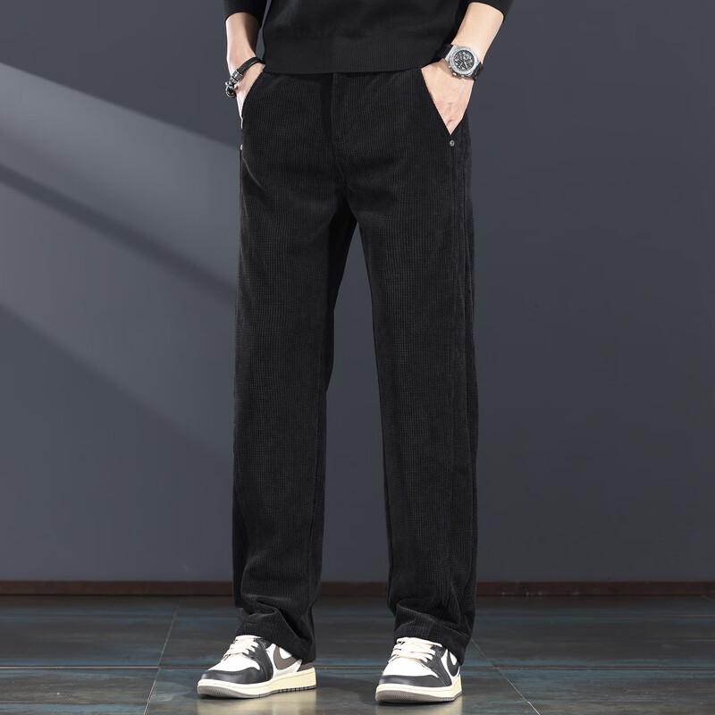 

Мужские вафельные вельветовые повседневные брюки-джоггеры Jieleinuo 2XL