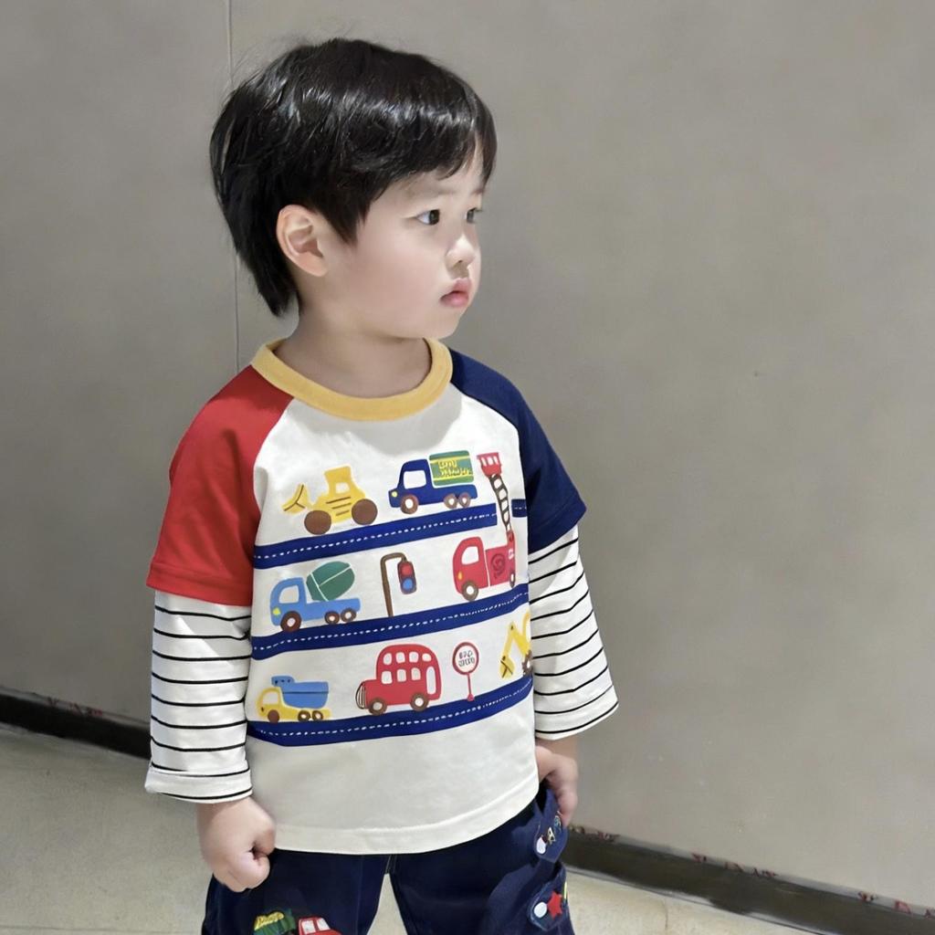 2026 Spring Arrival: Kids' Cartoon Long Sleeve Base Layer for Toddlers & Children