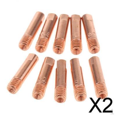2x15 AK Welding Full Copper Nozzle Euro Binzel MIG Torch C 0.8 10 Pieces