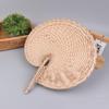 Farmhouse Style Handmade Woven Palm Leaf Fan Wedding Hand Fans For Summer Home Decoration Beach Parties Outdoor Events