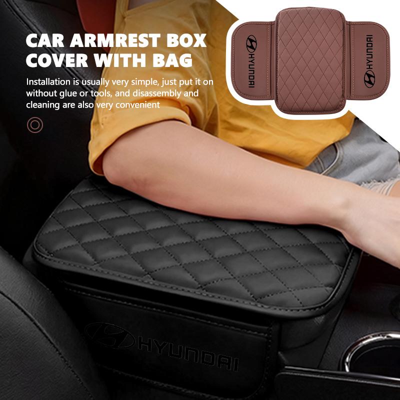 Car Arm Rest Pad Center Console Armrest Elbow Protector Cushion For Hyundai Genesis N-LINE I10 I20 I30 I40 IX20 IX35 Kona MM15