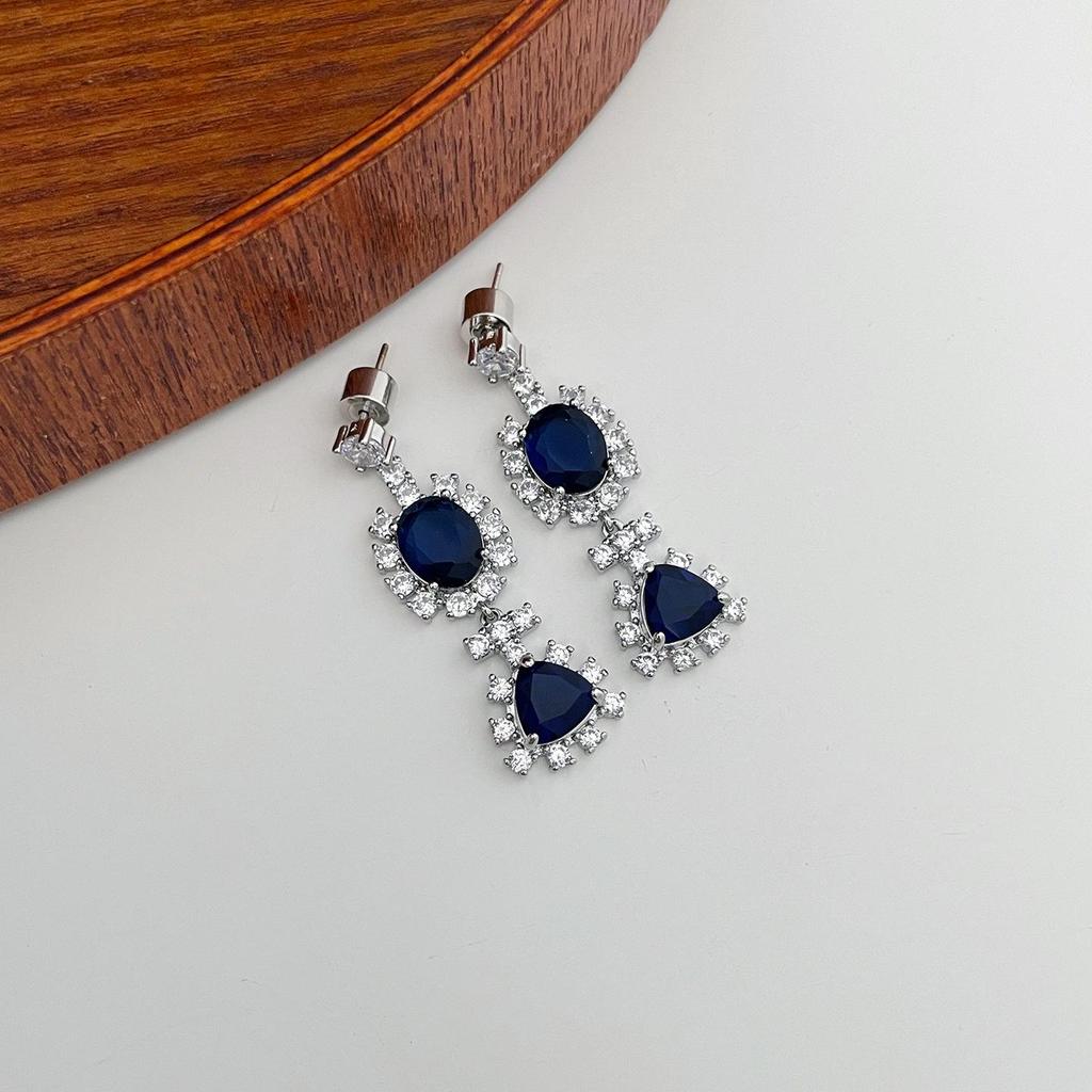 Elegant French Drip Earrings - High-End Gold & Silver for Women