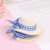 Accessory Doll Hat Woven Straw Flocking Bow Id 3cm Od 6cm Plastic Toys Playhouse Children's House