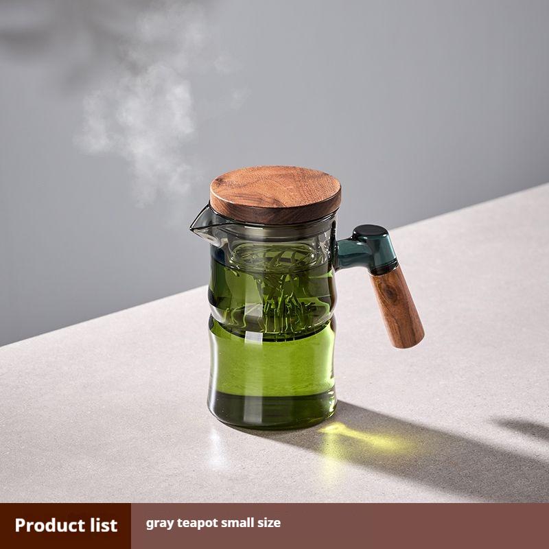 GIANXI Kuchyňské Průhledné Skleněné Šálky Dřevěná Rukojeť Hrnky na Kávu Nápojové Sklo Filtr Šálek na Čaj Přenosné Espresso Šálky Vánoční Dárky