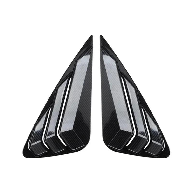 2 Stück Für Lexus NX 2015- Auto Außen Heckfenster Viertel Lamellen Jalousie Abdeckung Seitenlüftung Verkleidung Lufteinlass ABS Klebe Zubehör