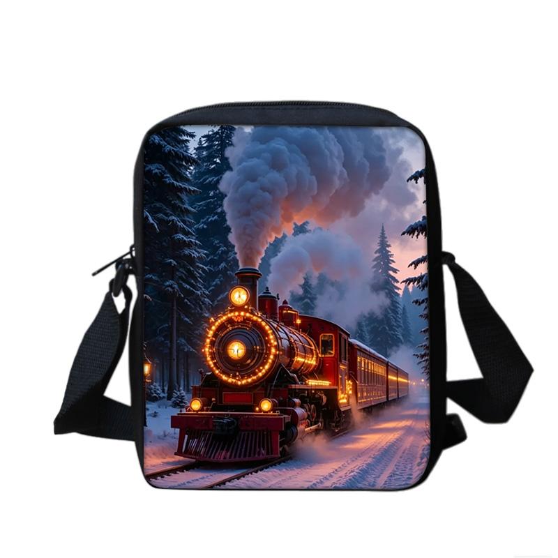 Train shoulder bag, large capacity, lightweight, compact, printed new style, best school companion for boys, girls and children