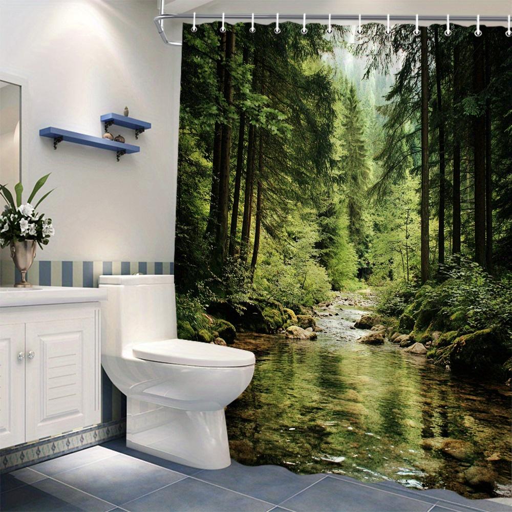 Forest Trail Shower Curtain - Various Styles of Decoration, Love Nature, Inspiration, Rivers, and Listen To Water