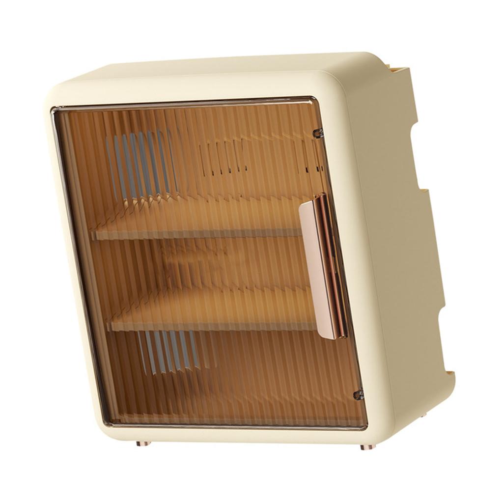 Wall Mounted WiFi Router Storage Box Semi Transparent Open Hole Wall Router Cable Box for Office