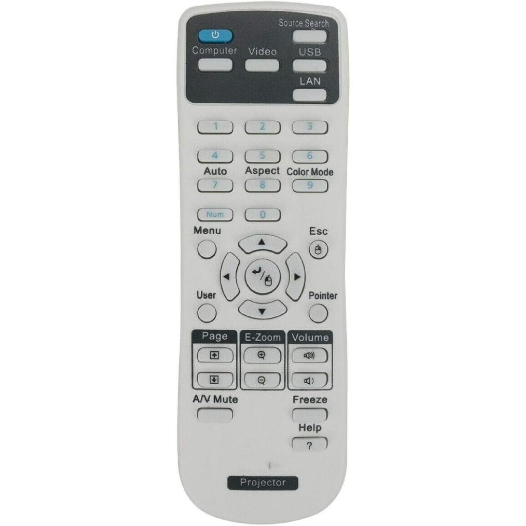 AIDITIYMI Remote Control for Epson PowerLite 1945 1950,EB-108 EB-2042 EB-2142W EB-2247U,EX71 EX3200 EX5200 EX7200,VS335W VS210 VS310