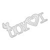 I Love Your Framework Metal Silvery Stencil Embossing Cutting Dies For Diy Scrapbooking Paper Album Cards Making
