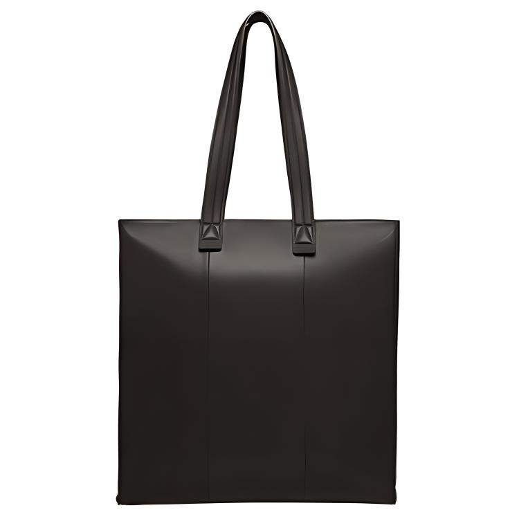 Bally Embossed Logo Quilted Solid Color Minimalist Zipper Tote Bag Men Tote Bag Black 6303152
