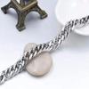Elegant Cuban Chain Bracelets Stainless Steel Steel Link Bracelet Fashion Metal Hand Chains  Gift