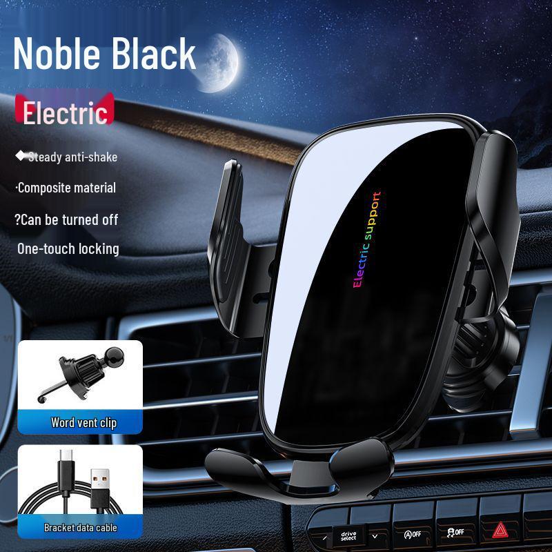 Universal Anti-Shake Car Phone Holder with Smart Sensor & Air Vent Clip