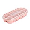 12 Grids Ice Cube Trays Silicone Ice Cube Mold with Removable Lid DIY Homemade Popsicle Mold for Cocktail Freezer Kitchen Gadget