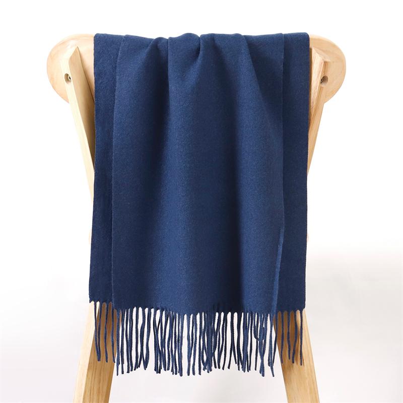 New Winter Wool Scarf For Women Long Warm Cashmere Scarves Hijab Solid Lady Shawl Wrap Female Pashmina Bandana Head Scarfs