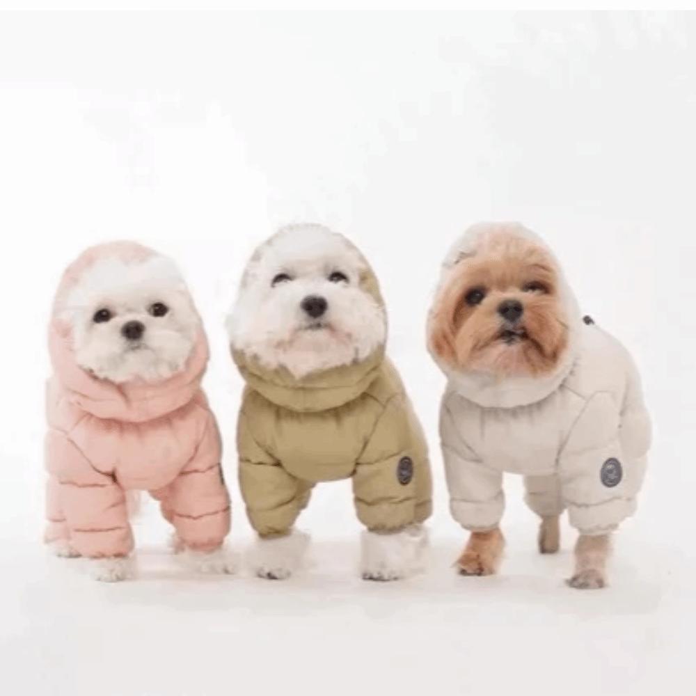 Verdickte Thermowatte Hund Winterkleidung Dicke Daunenbaumwolle Hund Overall Kälteschutz