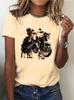 Retro Motorcycle Unisex Print Tshirt 2000s Gothic Unisexs Casual  Short Sleeve T Shirt Clothing Top Tee