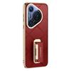 Applicable To Huawei Pura70pro Mobile Phone Case Wristband Rotating Bracket 70ultra Anti-drop Electroplating Internet Celebrity 70 Leather Case