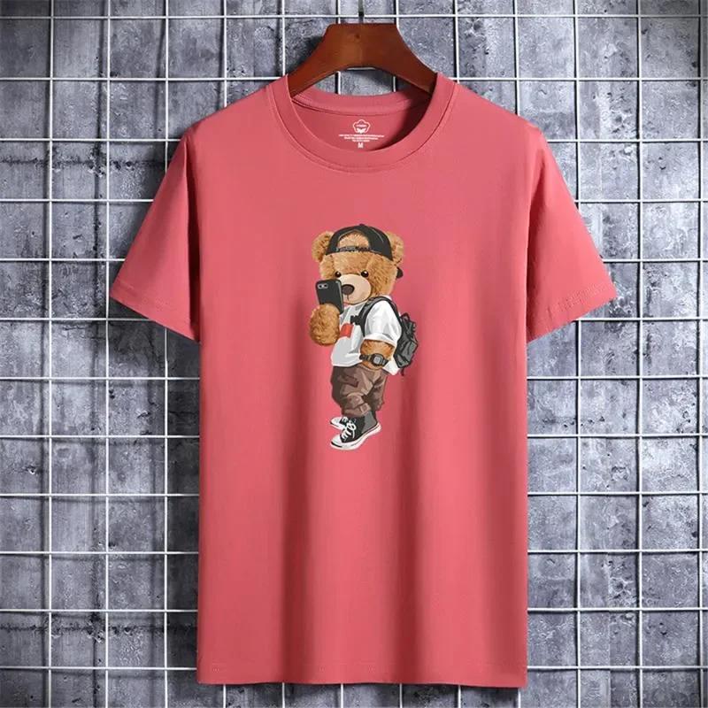 

Высококачественная 100% хлопковая футболка, летняя, свободного покроя, с круглым вырезом, мужская, с коротким рукавом, фирменный узор, напечатанный, женская футболка, спортивный, фитнес-топ XXXXL