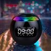 Sfärisk Bärbar Väckarklocka 2000mAh LED-skärm Väckarklockor TF-kort FM-radio RGB Färgrik Julklappar för Födelsedagskalas