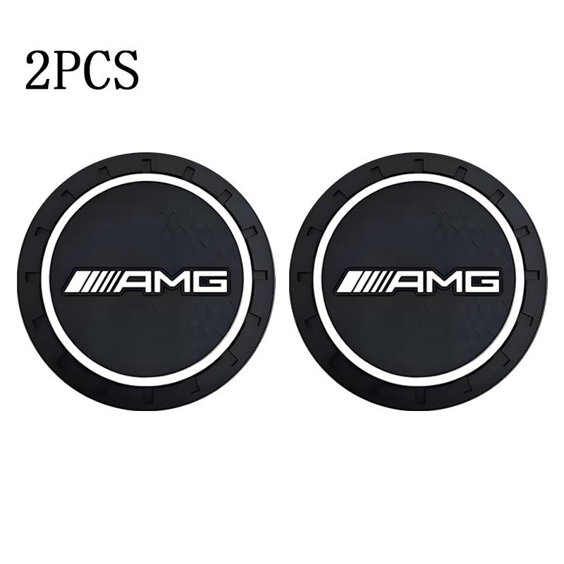 

For MERCEDES BENZ AMG W203 W205 W206 W166 X253 X205 C180 PVC Car Coasters Water Cup Slots Non-Slip Mat Water Cup Pad Accessories