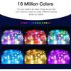 Smart RGBIC String Lights Multicolor Fairy Lights USB Powered IP65 Waterproof APP Remote Control for Spring Festival Party Decor