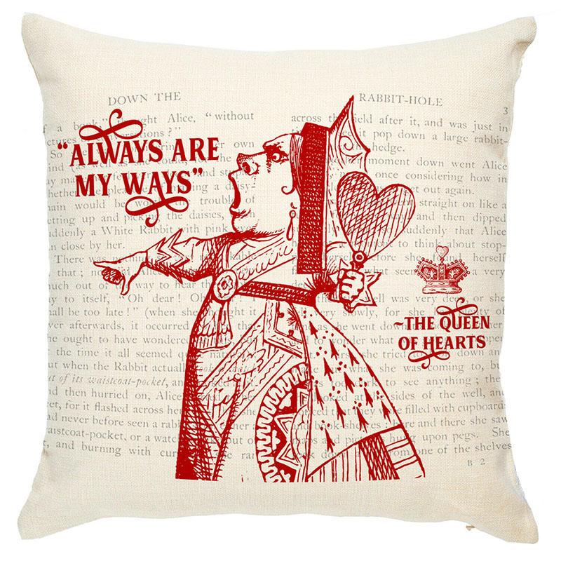 

Страна чудес Алиса в подушке Безумный Шляпник подушка Винтажный домашний декор Рождественский подарок My Way