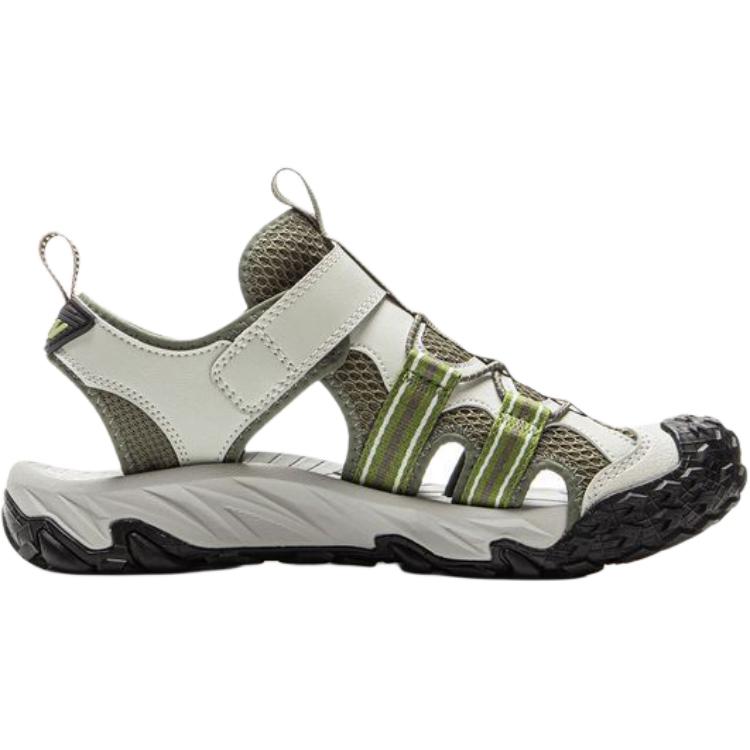 Li Ning Kids Versatile Comfortable Non-Slip Durable Low-Top Sandals Kids Sandals Green YKUV014-3