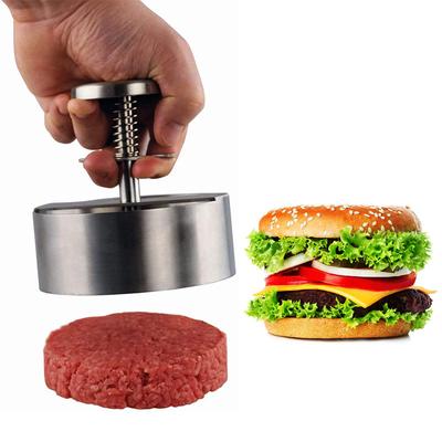 Hamburgerpresse, Hamburger-Patty-Maker, 304 Edelstahl, antihaftbeschichtete Burgerpresse zur Herstellung von Fleisch-Patties und dünnen Burgern
