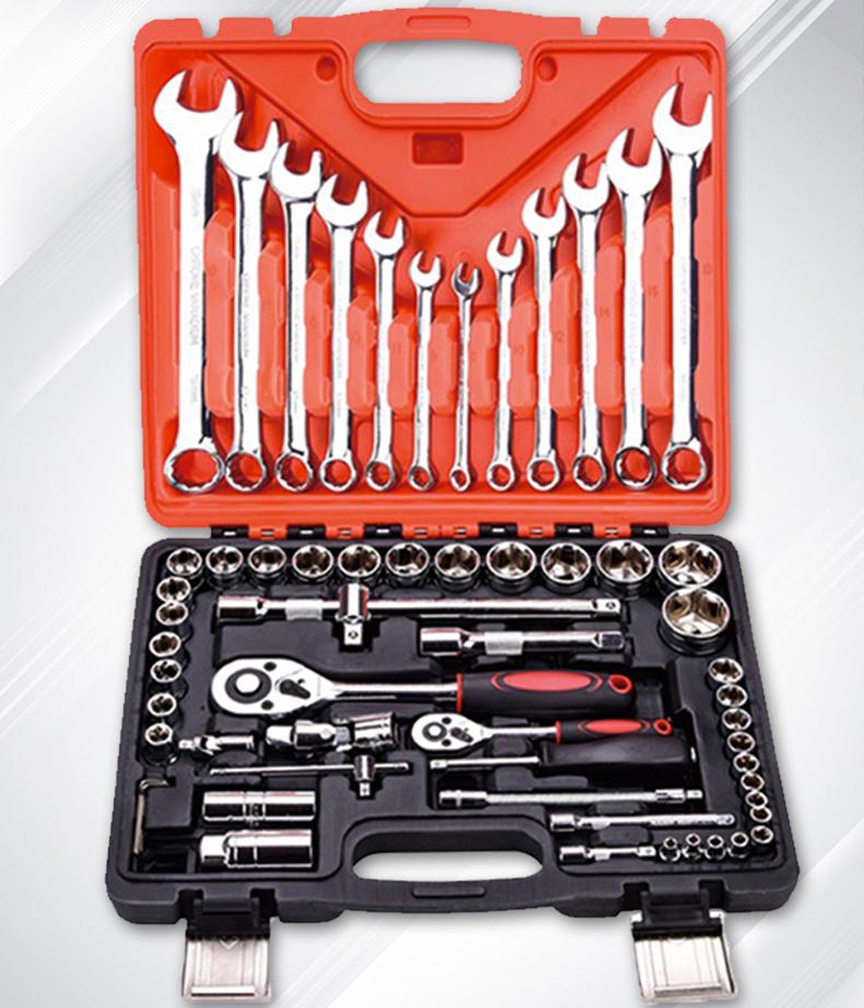 216-Piece Automotive Repair Set: Ratchet Wrench, Socket, and Tools for Car & Motorcycle Maintenance