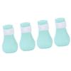 4Pcs Pet Bathing Foot Cover Silicone AntiScratch Cat Paw Protector Pet Supplies for Bathing(Green )